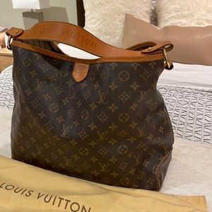 Louis Vuitton Monogram Canvas Brown Tan Shoulder Bag